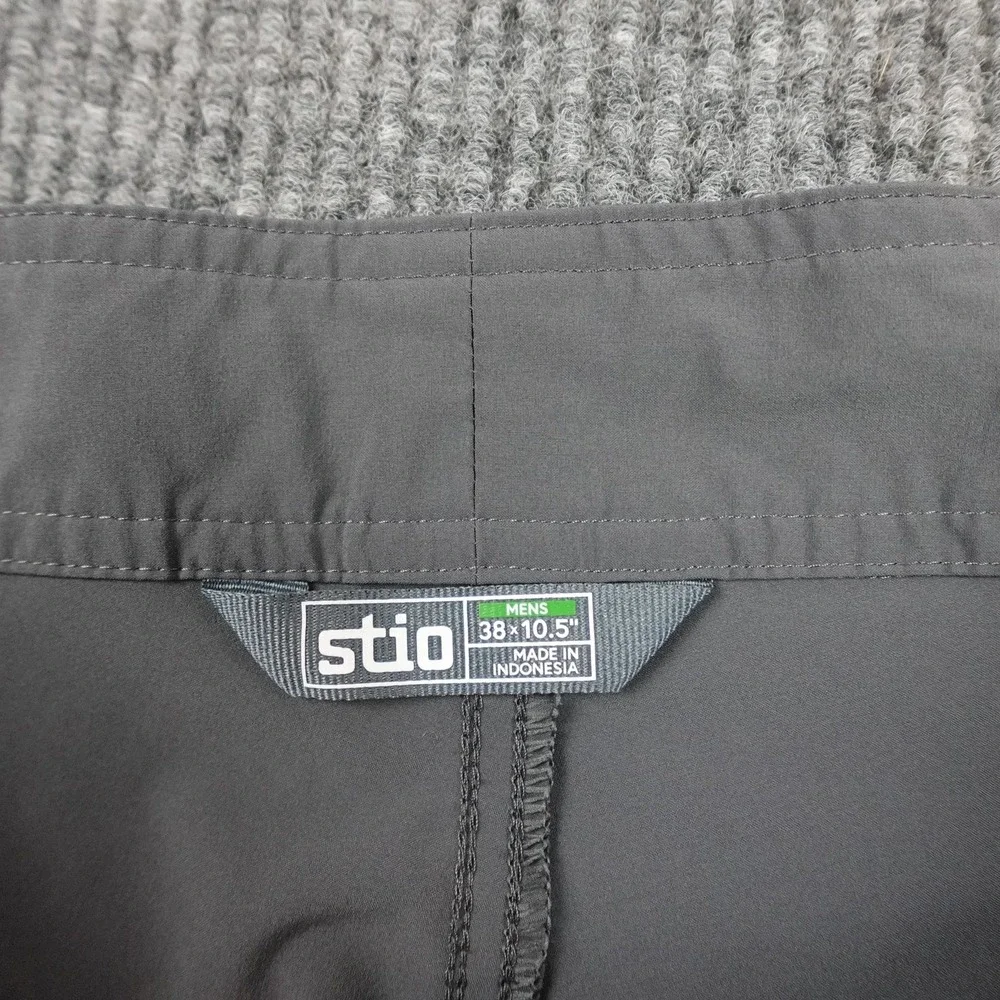 Stio CFS Board Shorts Mens 38 Gray Stretch Chino Drawstring Outdoor 200131-110